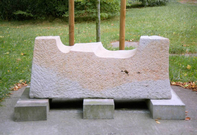 Bank, 1997<br />Reinhardtsdorfer Sandstein, B 140 cm